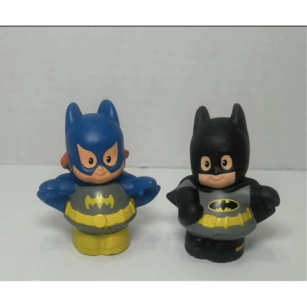 Fisher Price Little People BATGIRL Bat Man DC Comics Set Of 2‎ Figure